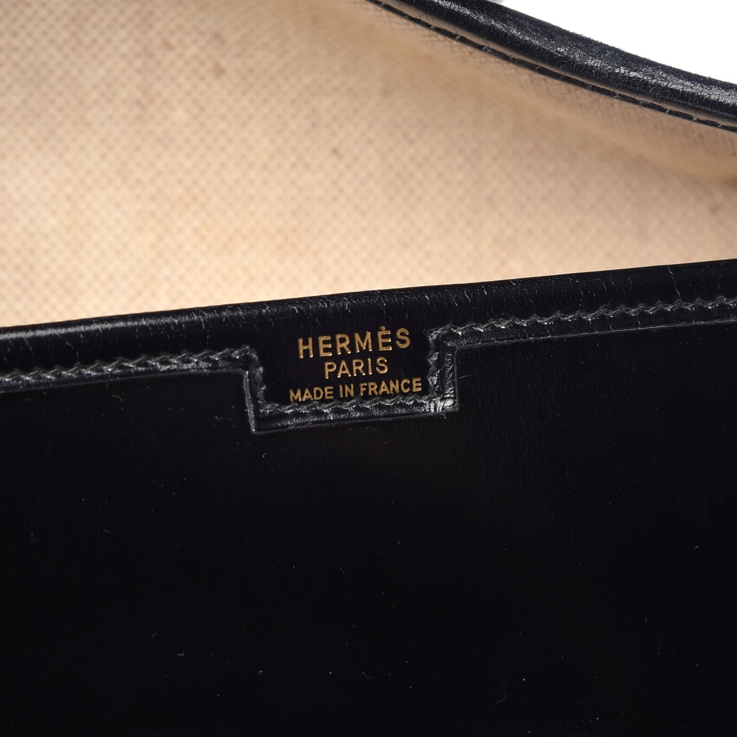 Hermes Box Calf Jige PM Clutch Black 6 of 13