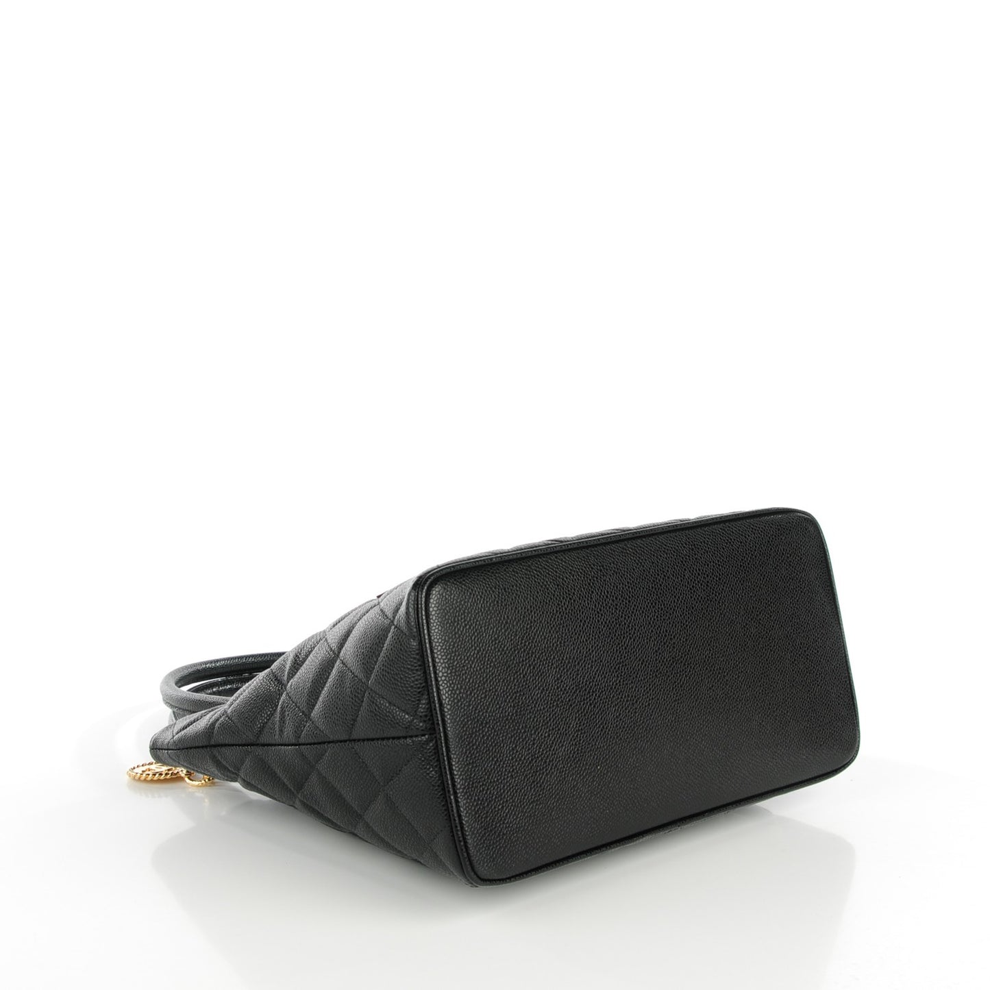 Caviar Quilted Medallion Tote Black