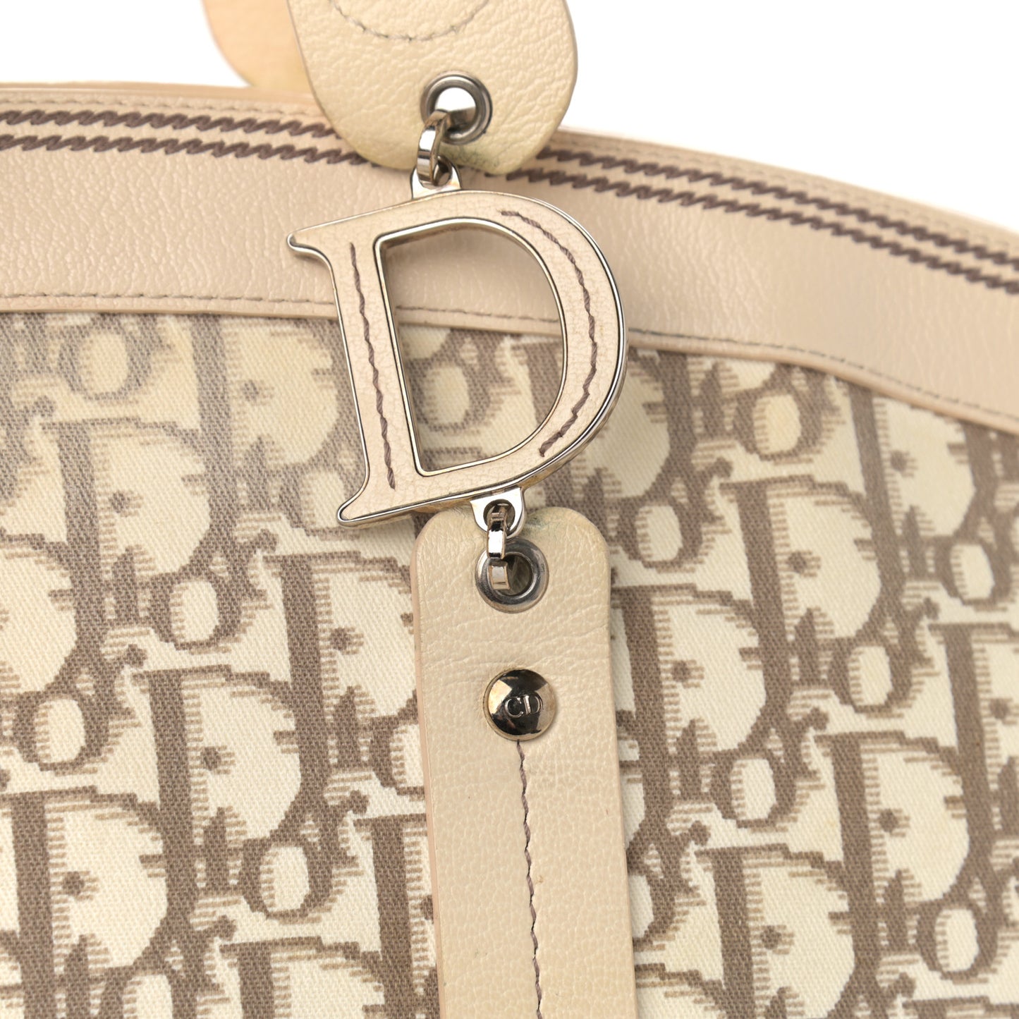 Monogram Vintage Flowers Dome Bag Beige