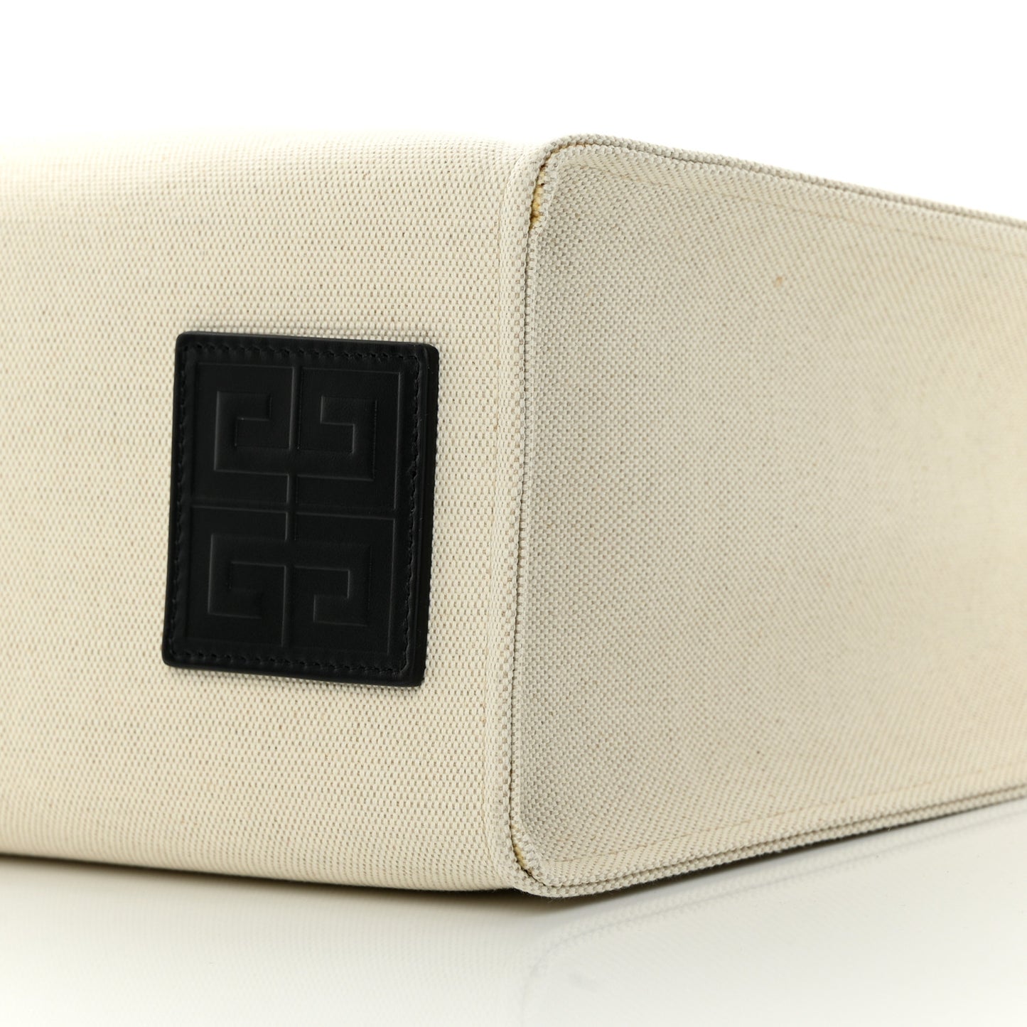 Canvas Medium Tote Beige Black