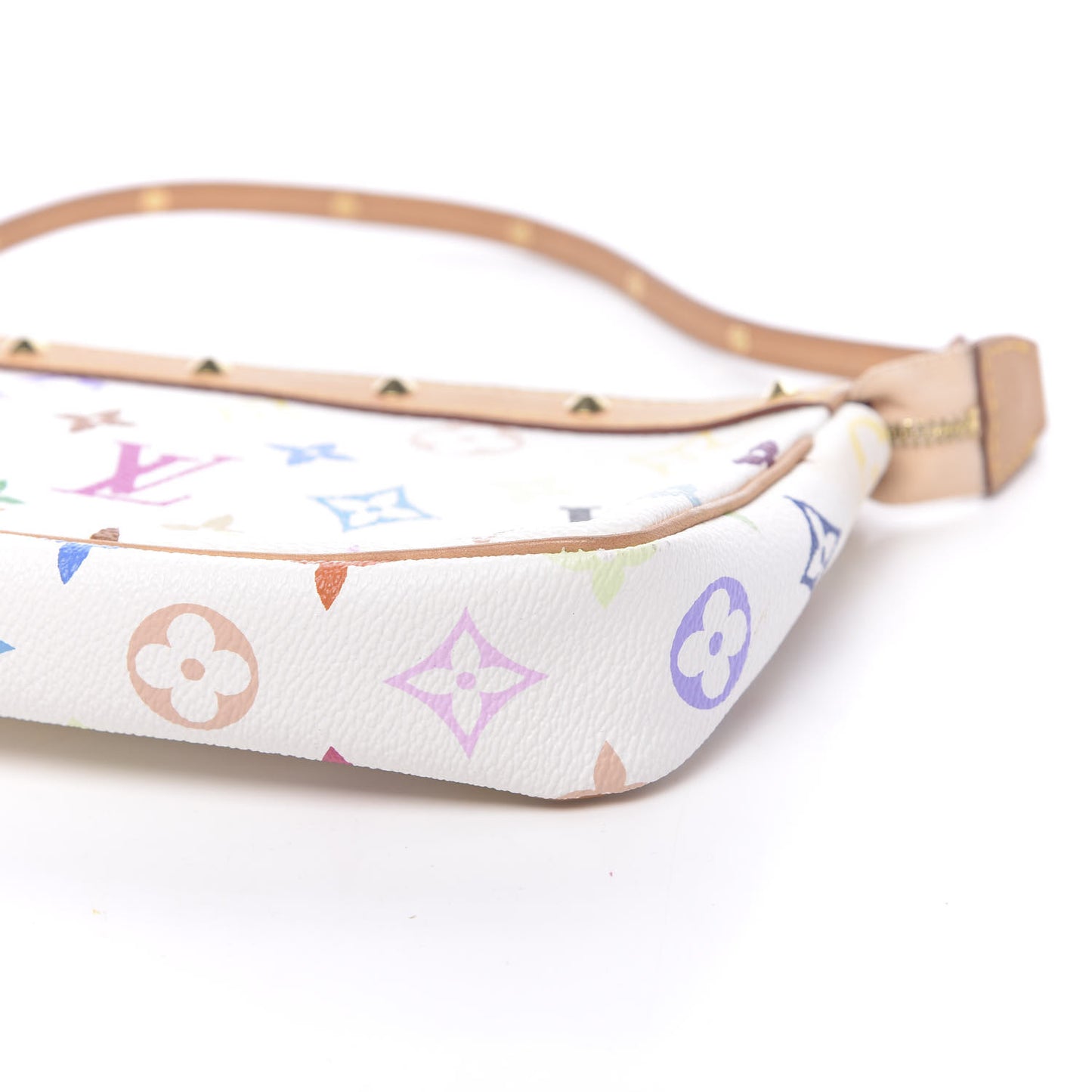 Monogram Multicolor Pochette Accessories White