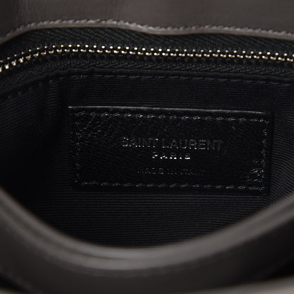 Saint Laurent Calfskin Y Quilted Monogram Toy Loulou Crossbody Bag Earth 8 of 8