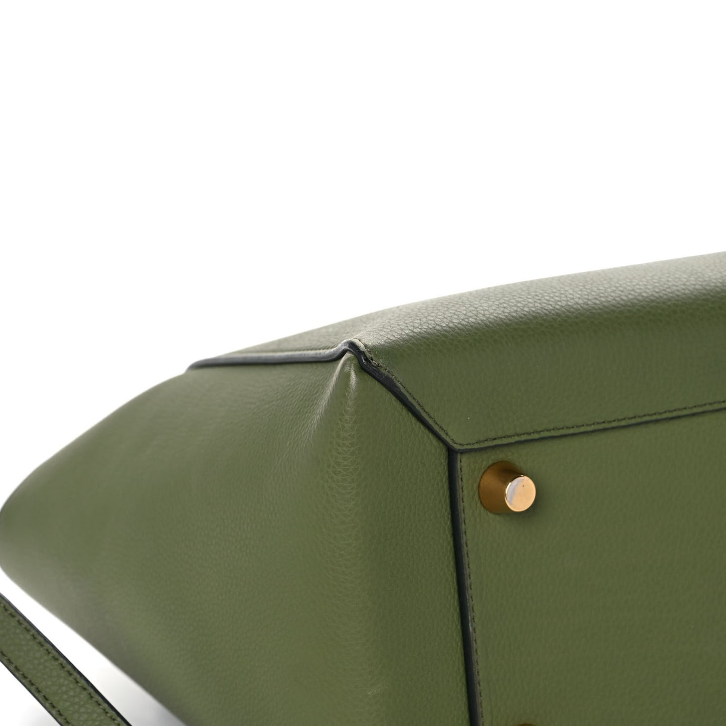 Baby Grained Calfskin Mini Belt Bag Green