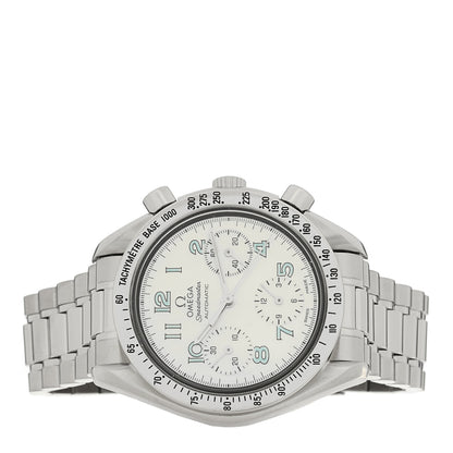 Omega Stainless Steel Mother of Pearl 39mm Speedmaster Chronograph Automatic Watch 3502.71 2 of 7