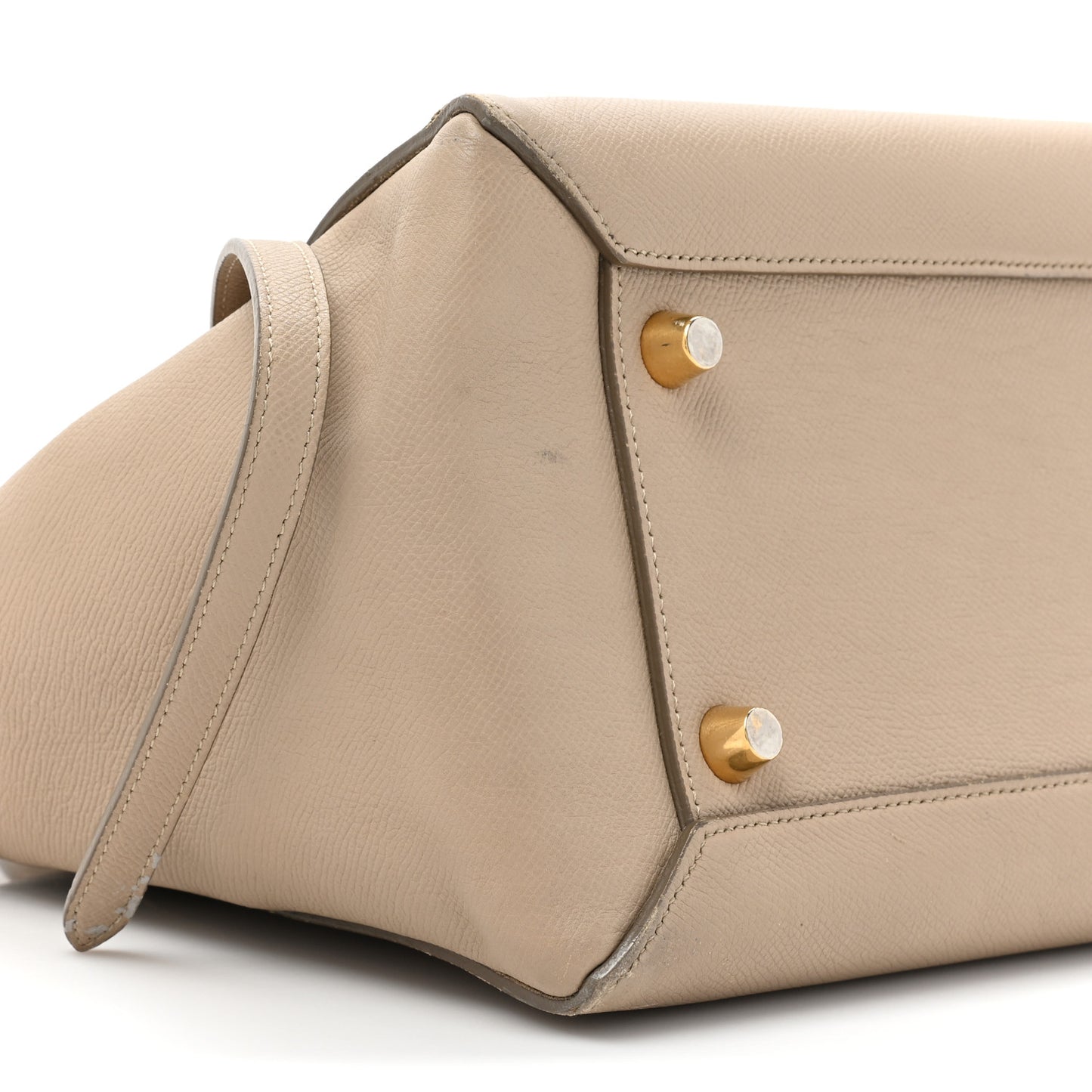 Grained Calfskin Mini Belt Bag Light Taupe