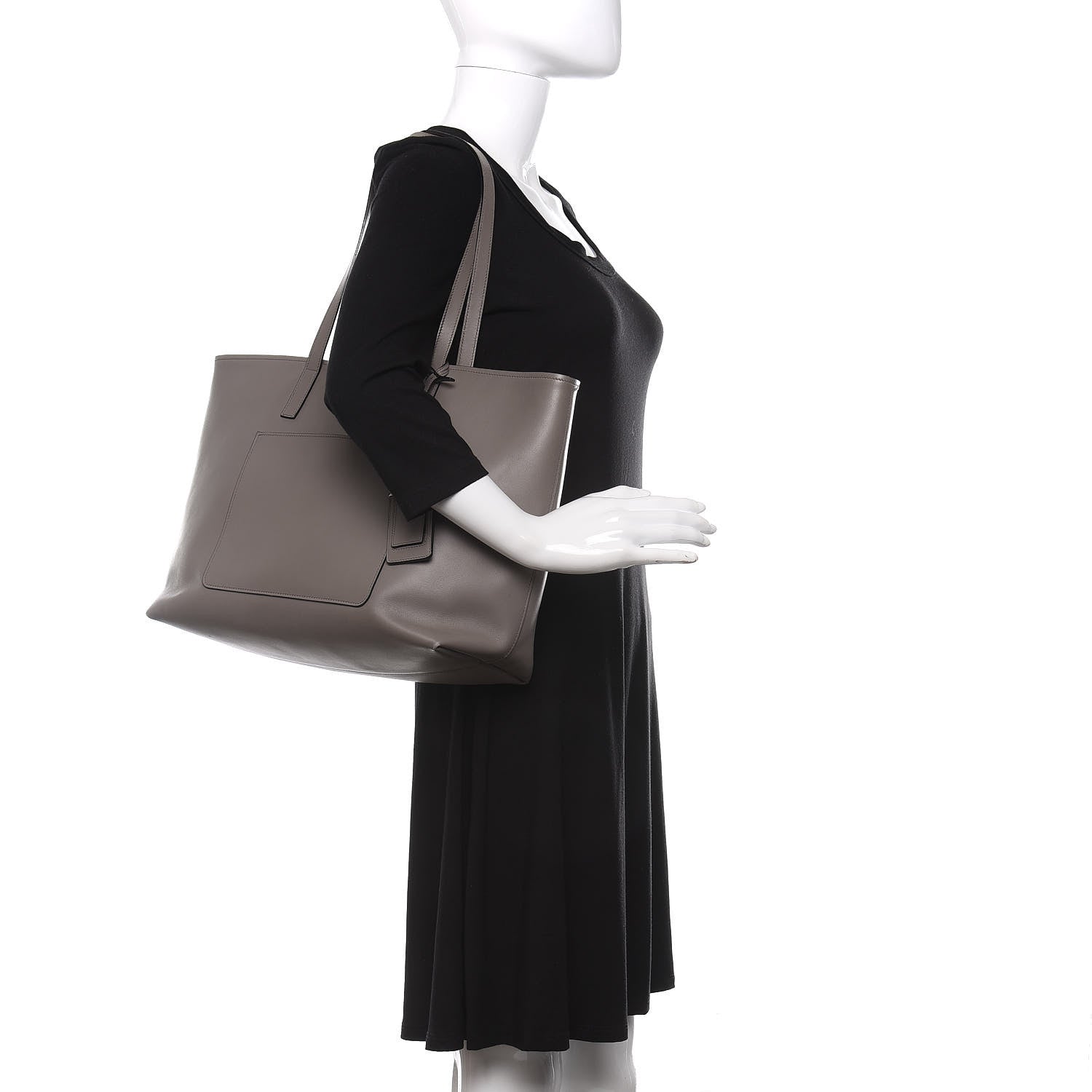 Prada City Calfskin Shopping Tote Marmo 2 of 9