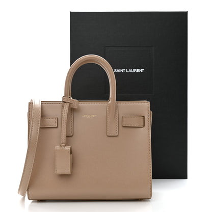 Saint Laurent Smooth Calfskin Nano Sac de Jour Dark Beige 12 of 12