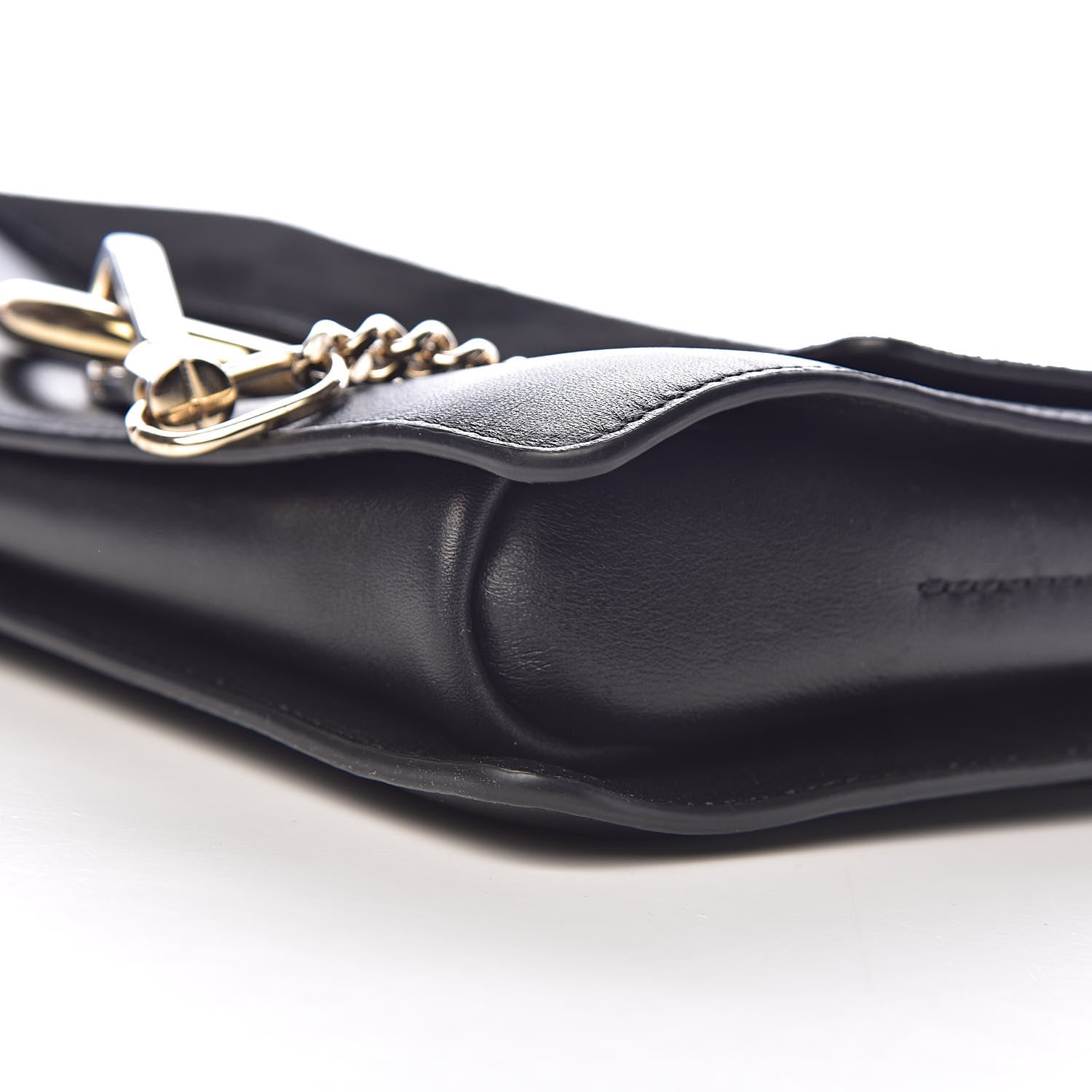 Chloe Suede Calfskin Small Faye Shoulder Bag Black 10 of 11