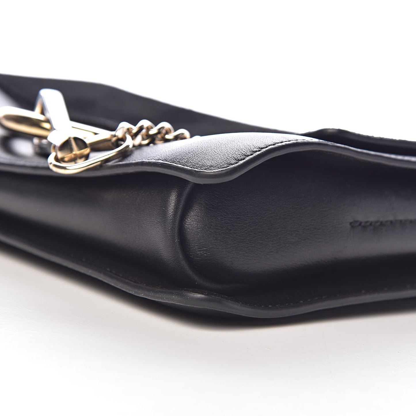Suede Calfskin Small Faye Shoulder Bag Black