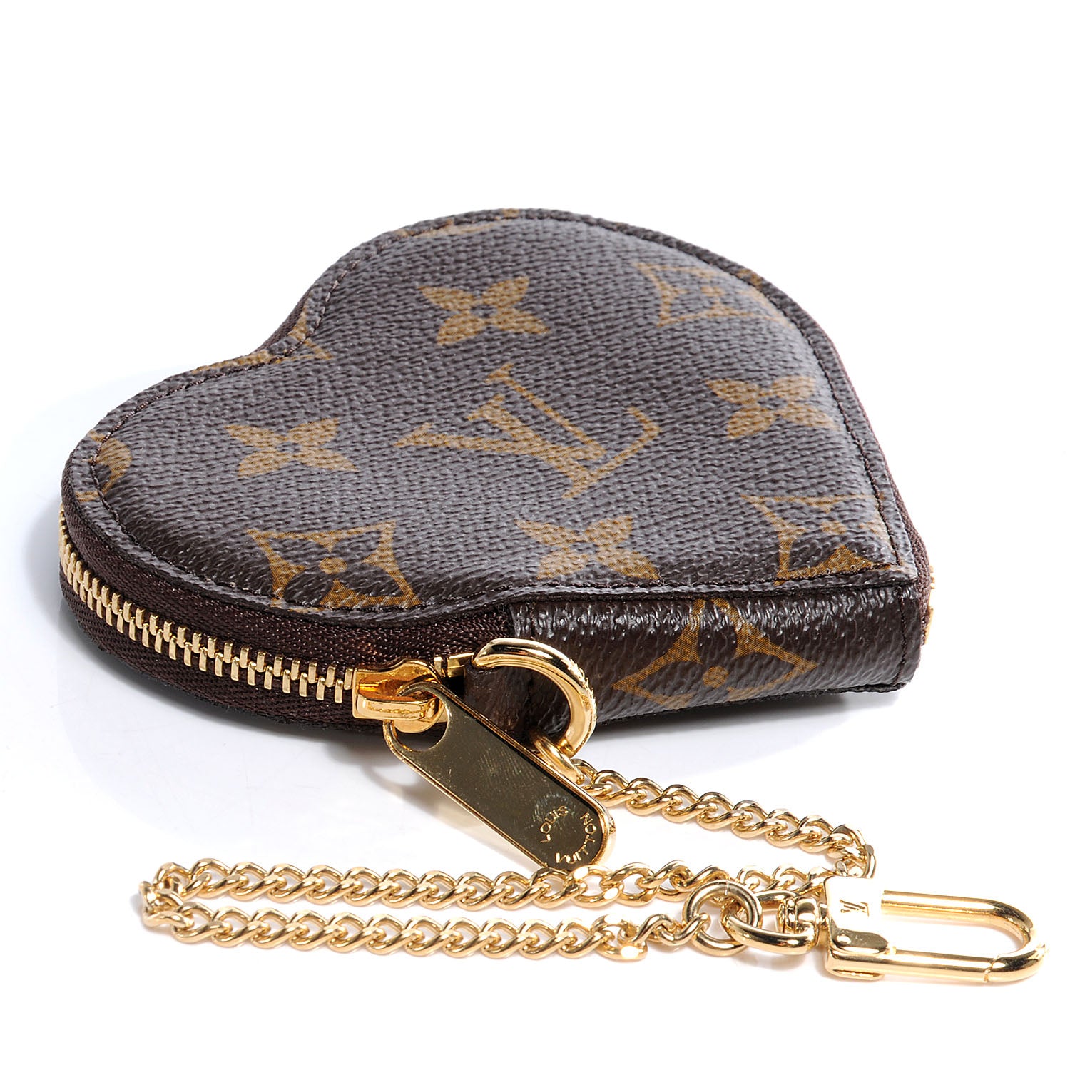 Louis Vuitton Monogram Leopard Coeur Heart Coin Purse Blanc Corail 4 of 8