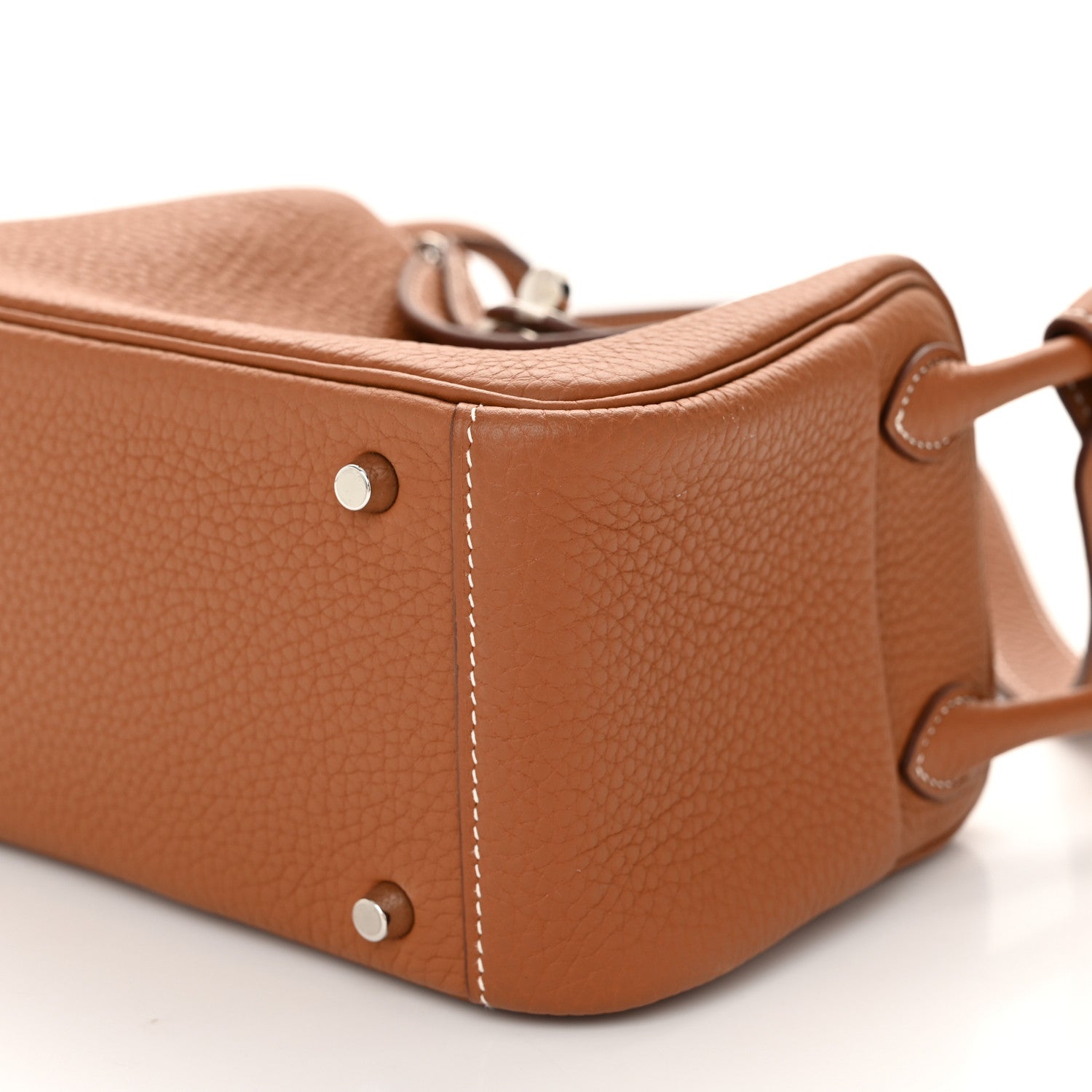 Hermes Taurillon Clemence Mini Lindy 20 Gold 10 of 11