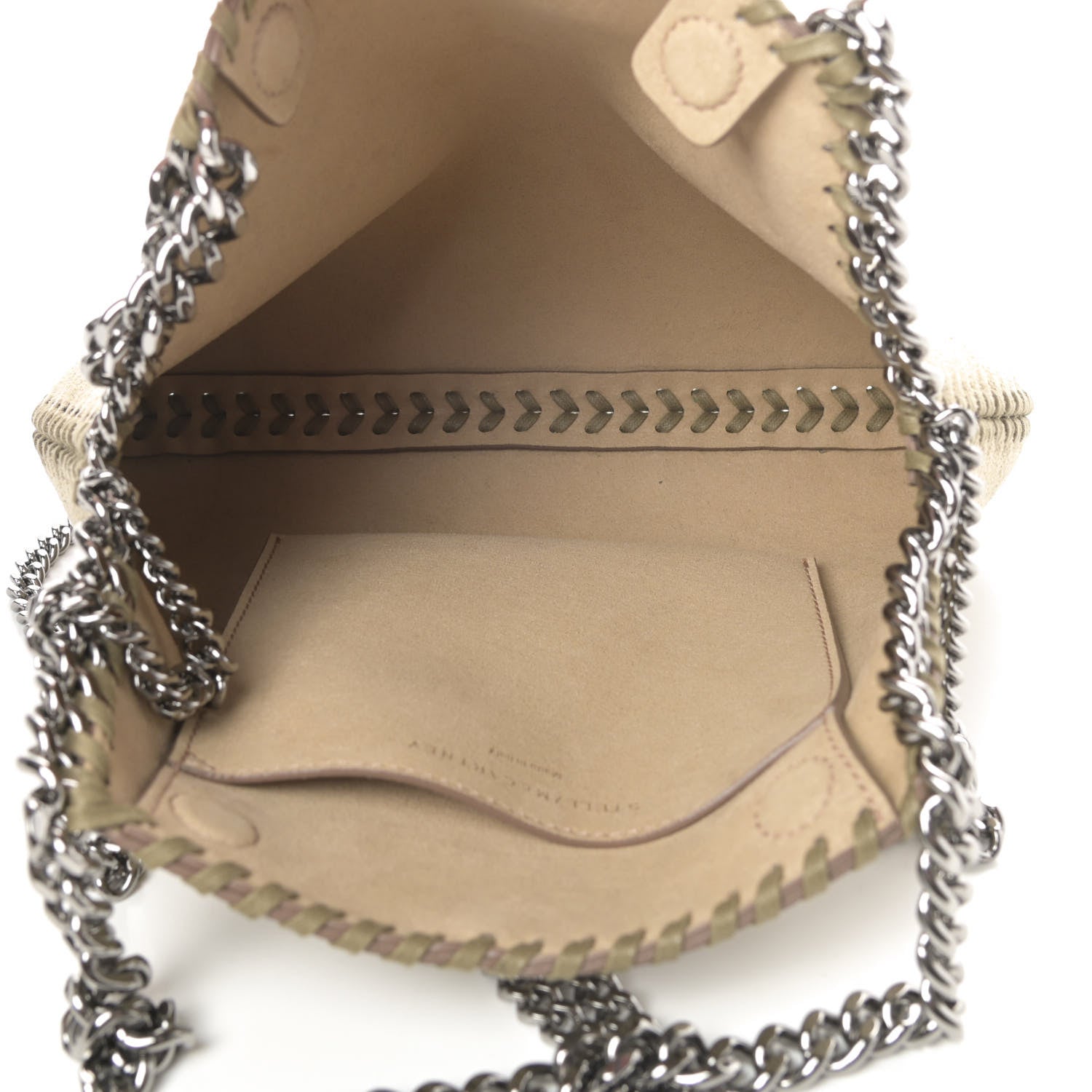 Stella McCartney Shaggy Deer Mini Falabella Bag Light Khaki 5 of 10