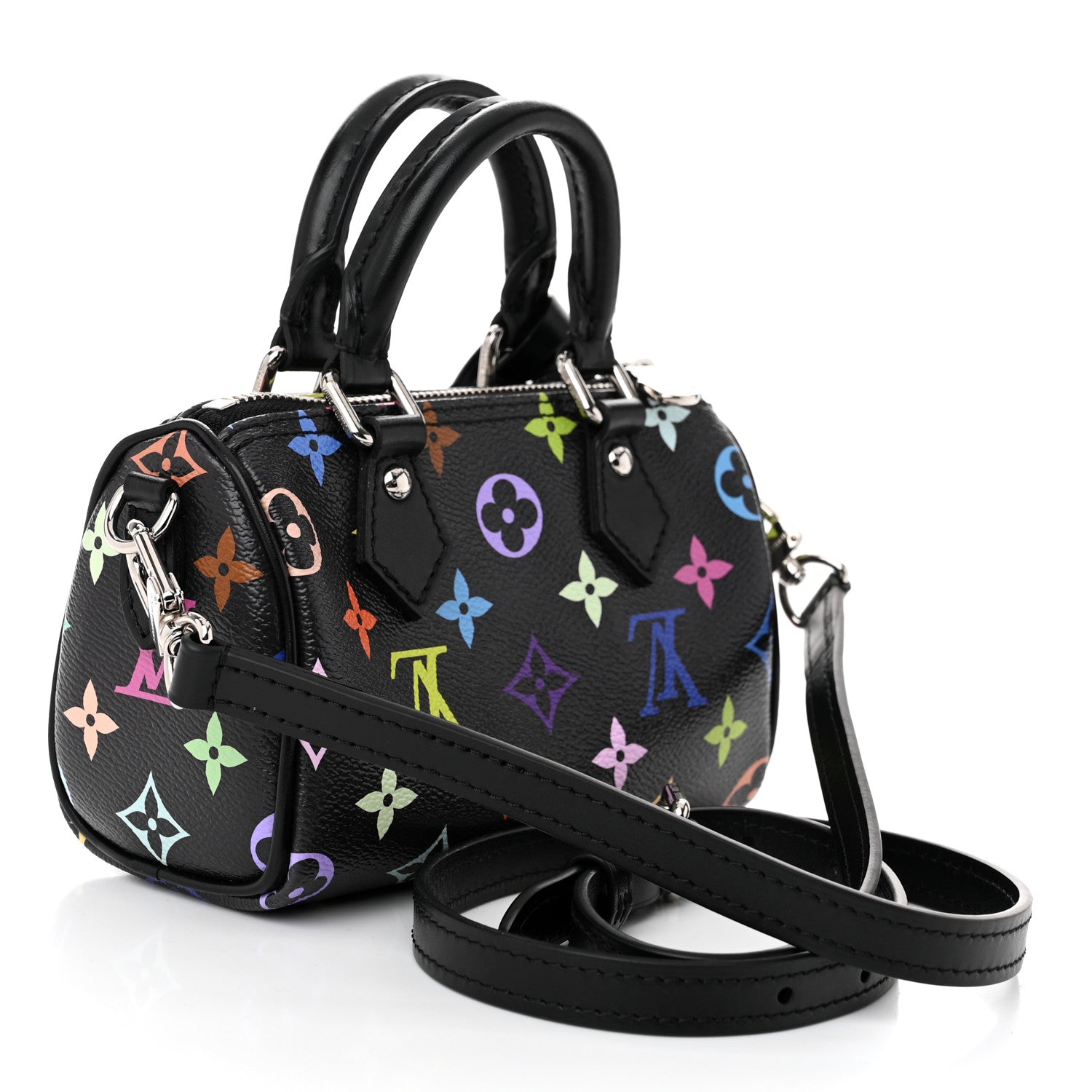 Louis Vuitton LV X TM Monogram Multicolor Nano Speedy Black 3 of 9