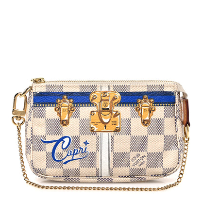 Louis Vuitton Damier Azur Summer Trunks Capri Mini Pochette Accessories 1 of 7