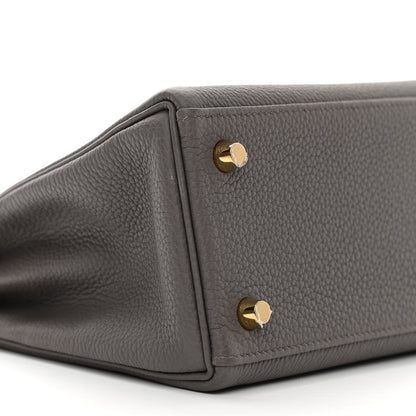 Hermes Togo Kelly Retourne 25 Etain 9 of 11