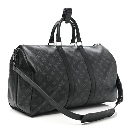 Louis Vuitton Monogram Eclipse Keepall Bandouliere 45 3 of 11