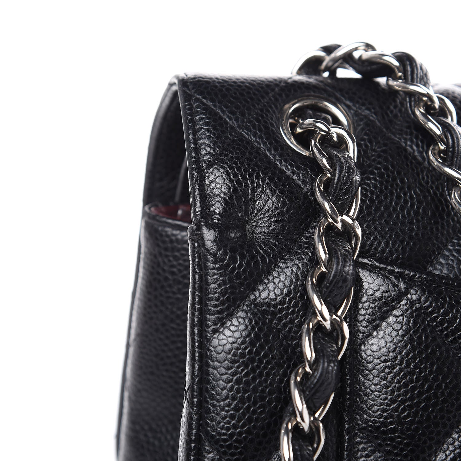 Chanel Caviar Quilted Jumbo Double Flap Black 11 of 15