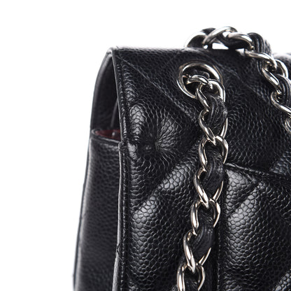 Chanel Caviar Quilted Jumbo Double Flap Black 11 of 15
