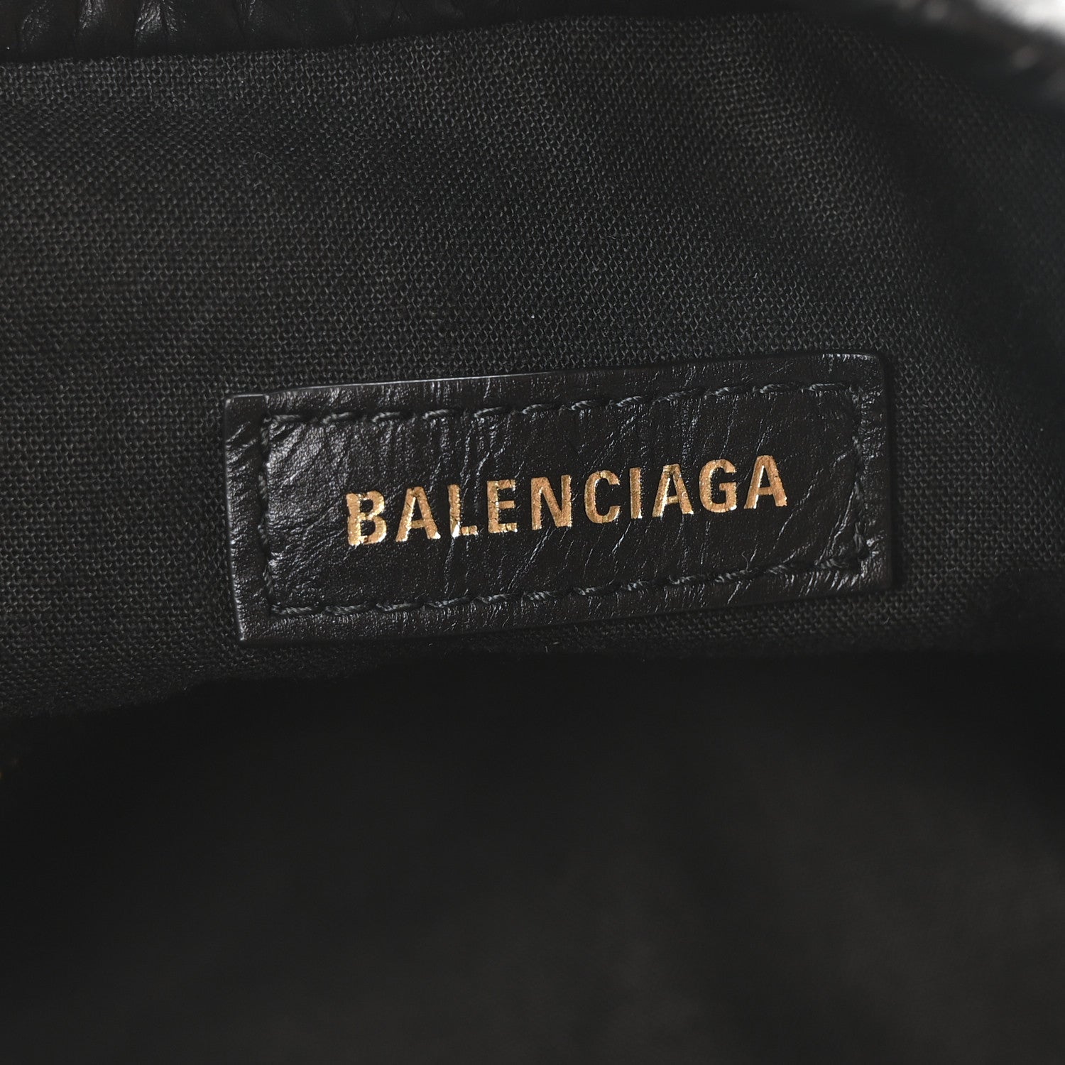 Balenciaga Crushed Calfskin Medium Crush Tote Bag Black 6 of 10