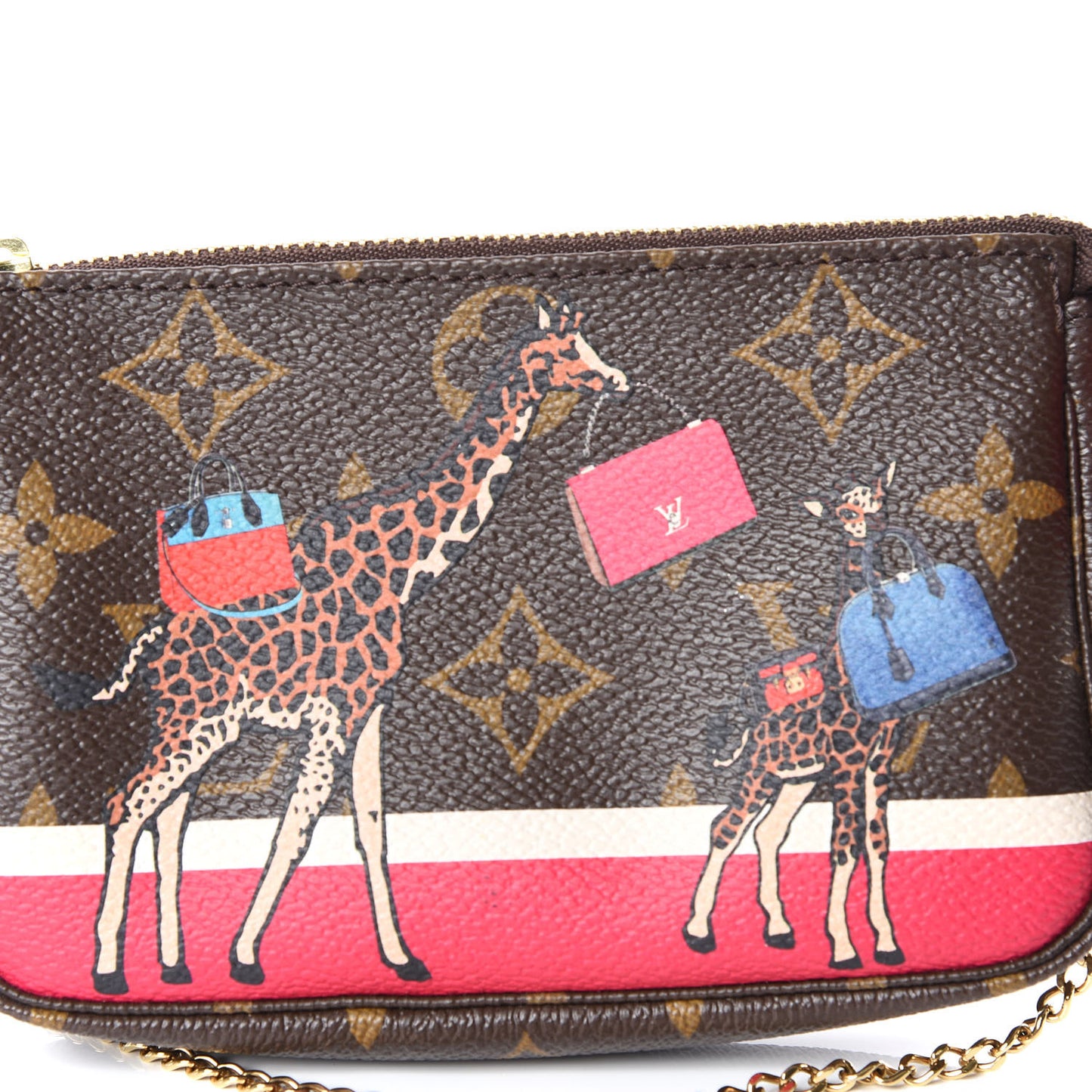 Monogram 2017 Christmas Animation Mini Pochette Accessories