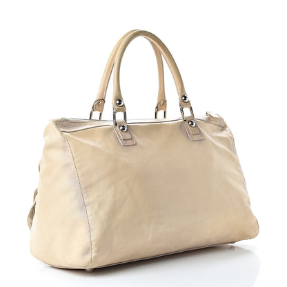 Valentino Garavani Lambskin Ruffle Tote Beige 3 of 19