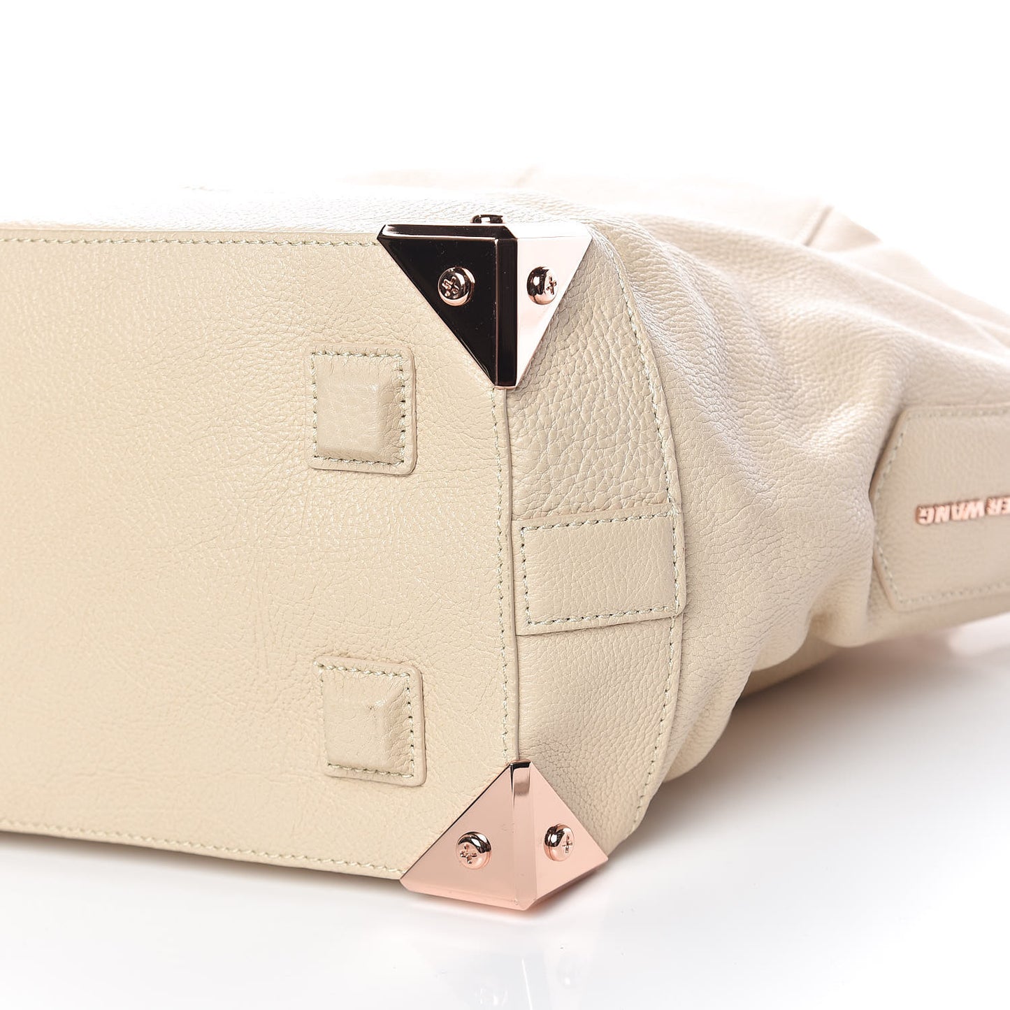 Pebbled Calfskin Large Emile Eggshell