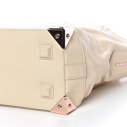 Alexander Wang Pebbled Calfskin Large Emile Eggshell 7 of 15