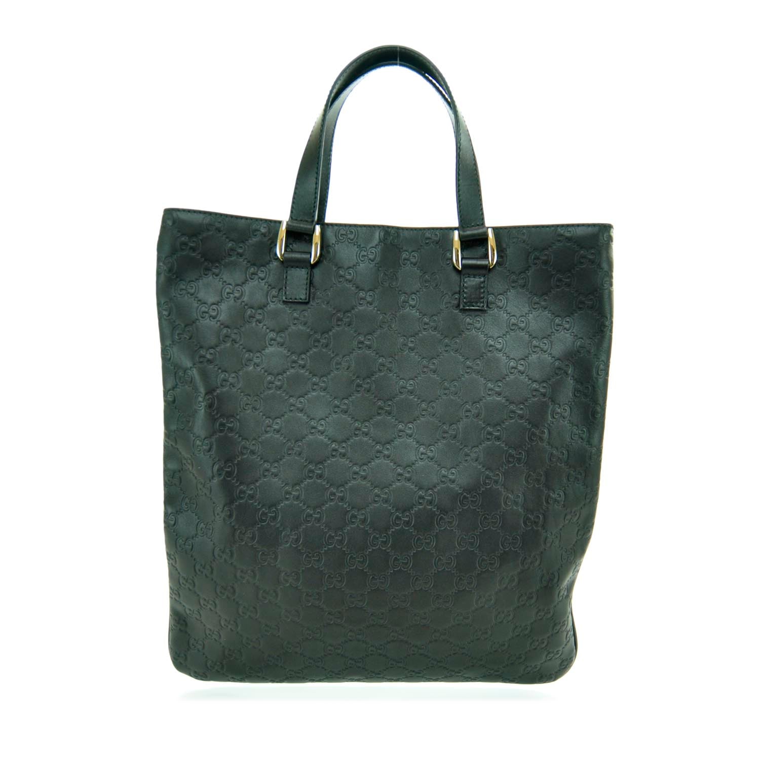 Gucci Guccissima Leather Flat Tote Black 1 of 10