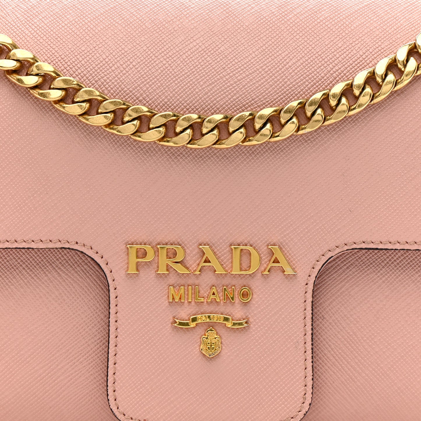 Saffiano Flap Shoulder Bag Orchidea
