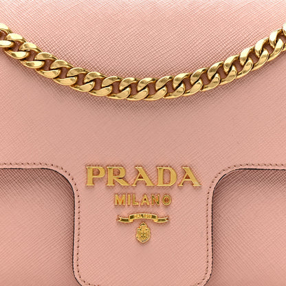 Prada Saffiano Flap Shoulder Bag Orchidea 8 of 11