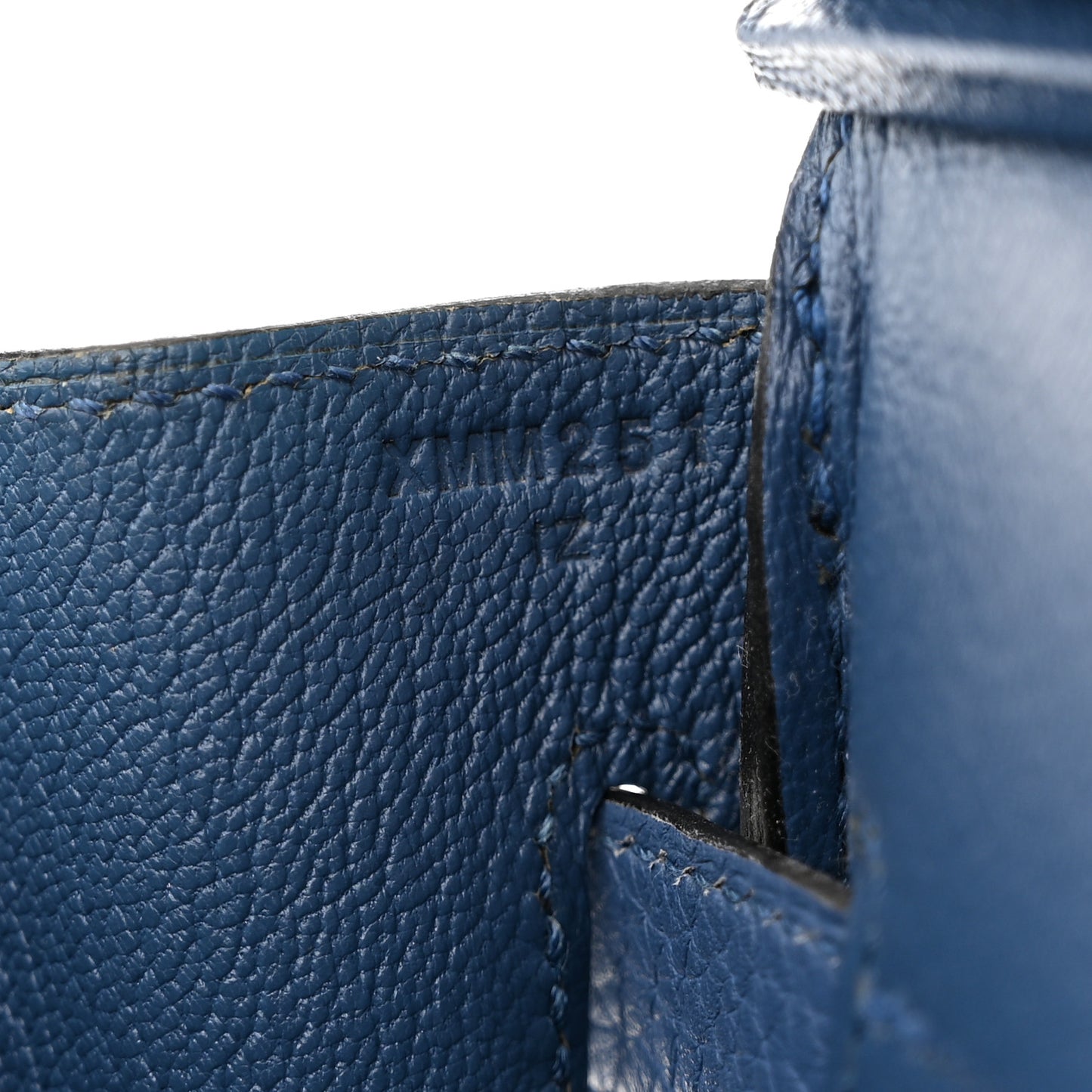 Taurillon Clemence Birkin 30 Bleu Agate