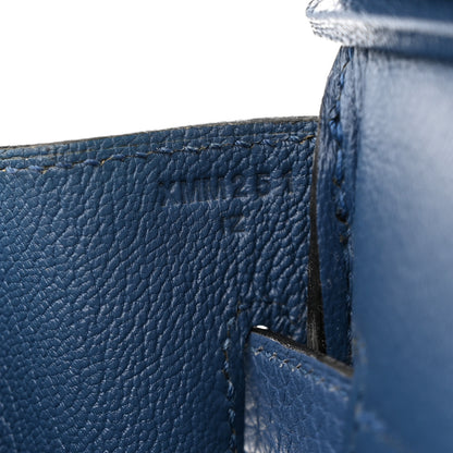 Hermes Taurillon Clemence Birkin 30 Bleu Agate 7 of 10