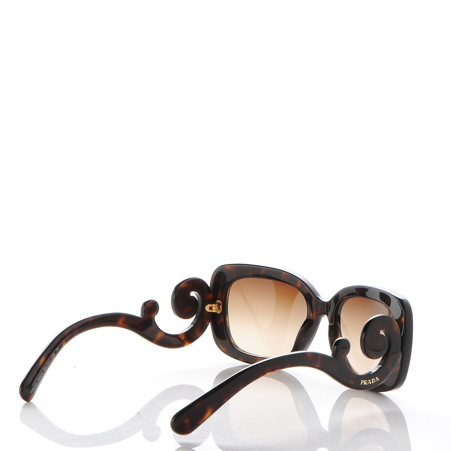 Prada Acetate Baroque Sunglasses SPR 27O Tortoise 4 of 7
