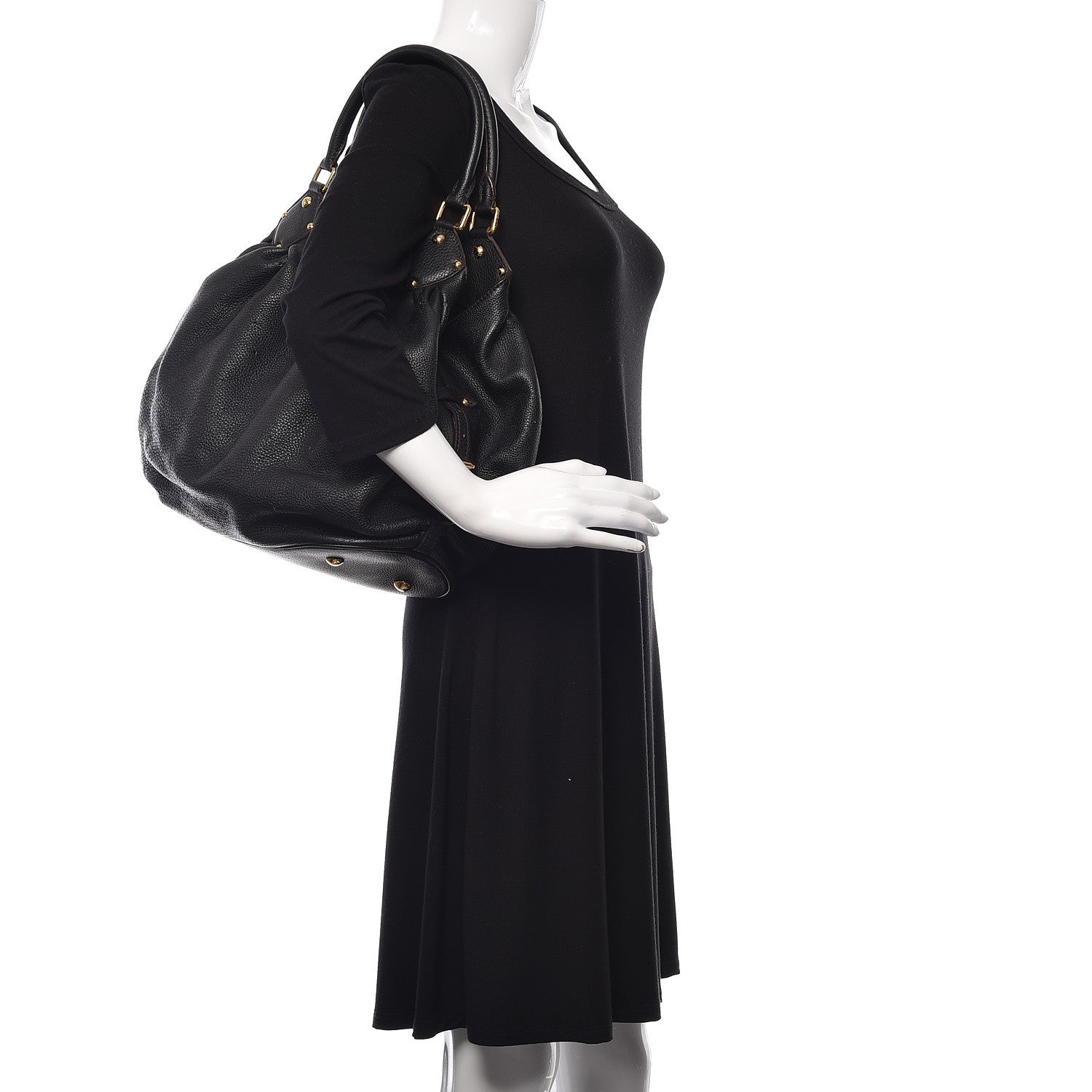 Louis Vuitton Mahina L Black 2 of 8