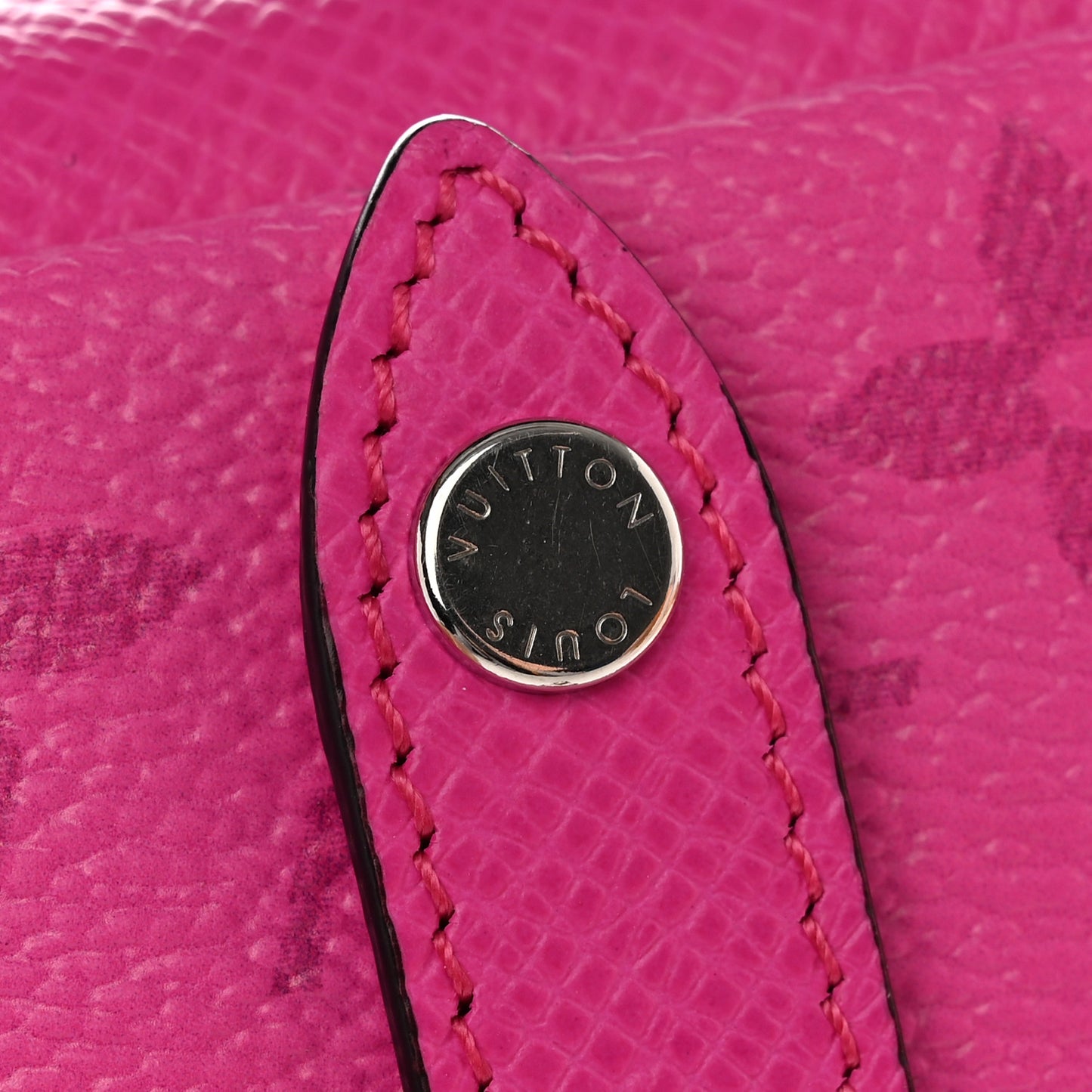 Taigarama Box Pouch Bag Charm Key Ring Fuchsia