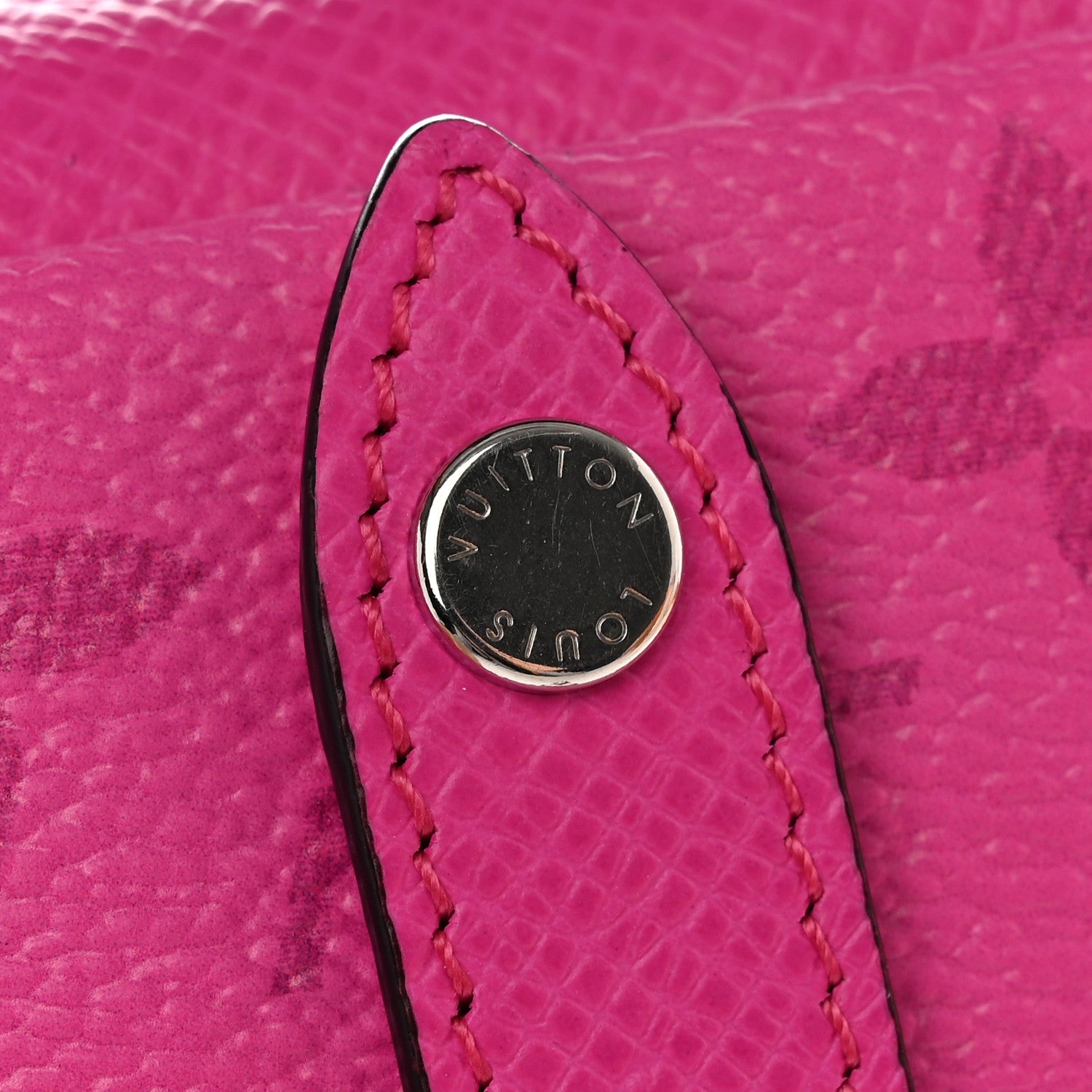 Louis Vuitton Taigarama Box Pouch Bag Charm Key Ring Fuchsia 10 of 11