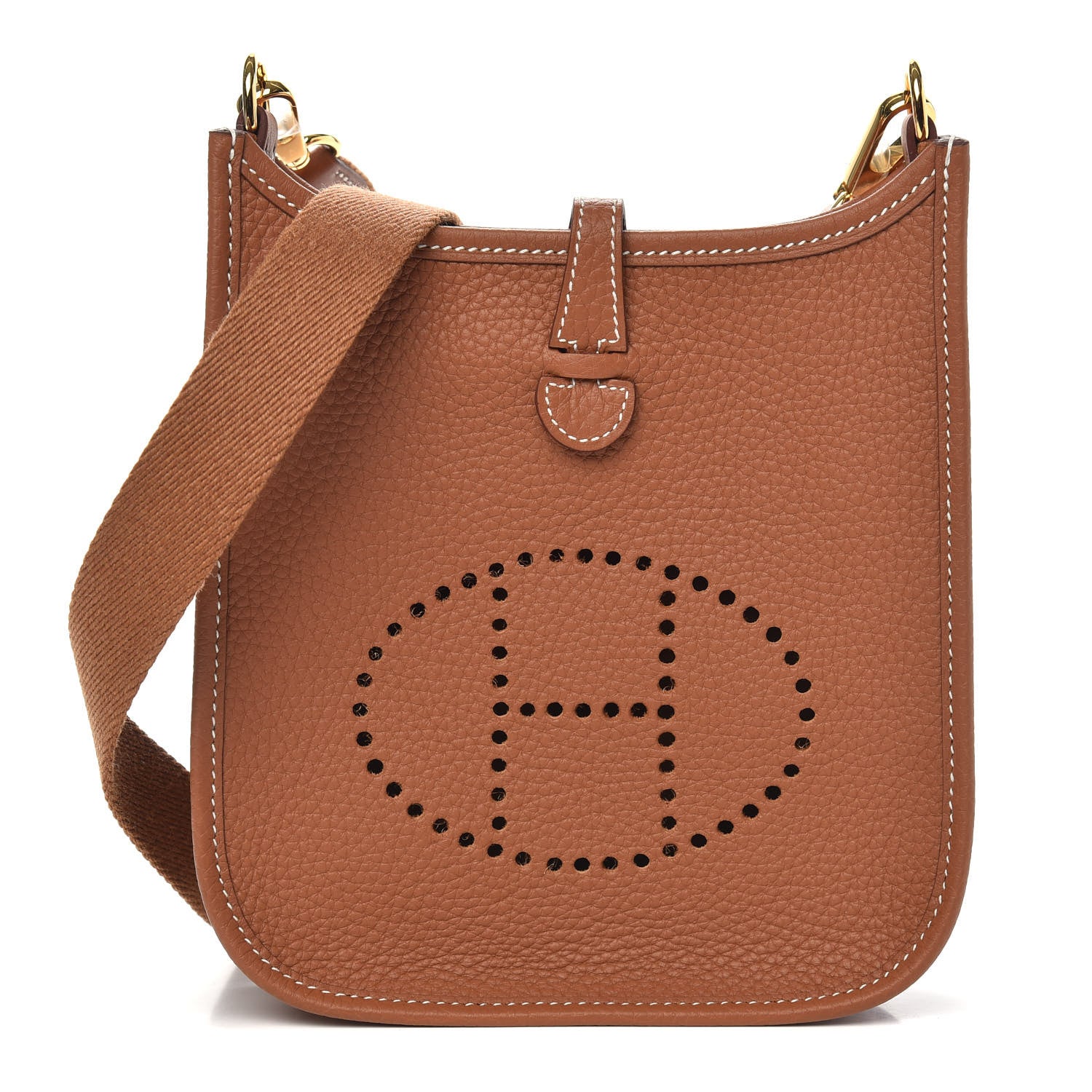 Hermes Taurillon Clemence Evelyne TPM Gold 1 of 10