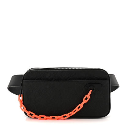 Louis Vuitton Taurillon Monogram Uniformes Solar Ray Soft Pochette Volga Belt Bag Black 1 of 11