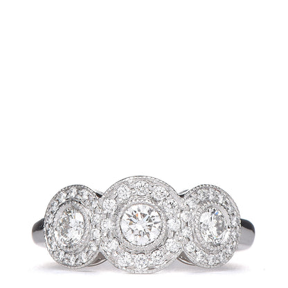 Tiffany Platinum Diamond Circlet Ring 49 4.75 1 of 6