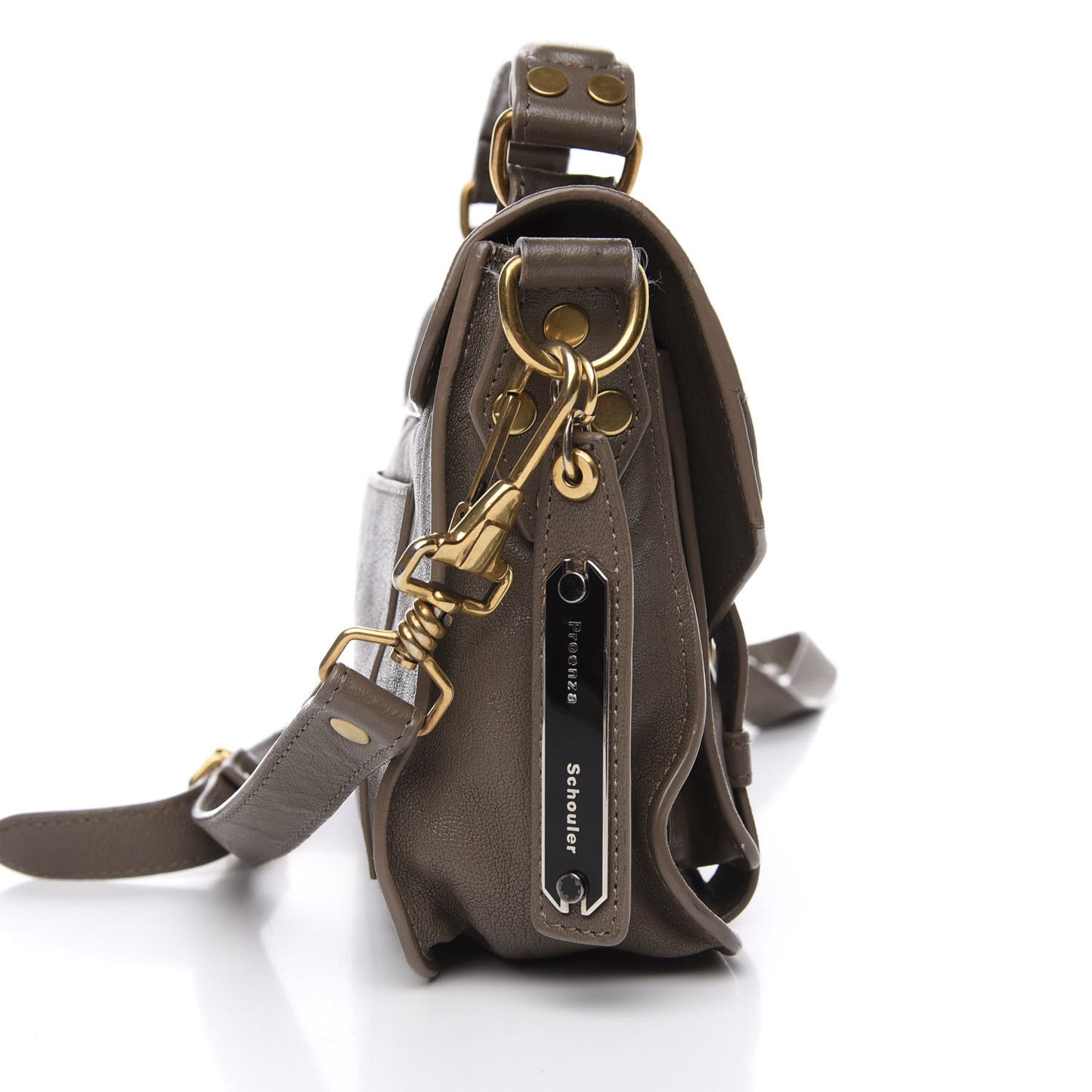 Lambskin Tiny PS1 Satchel Smoke