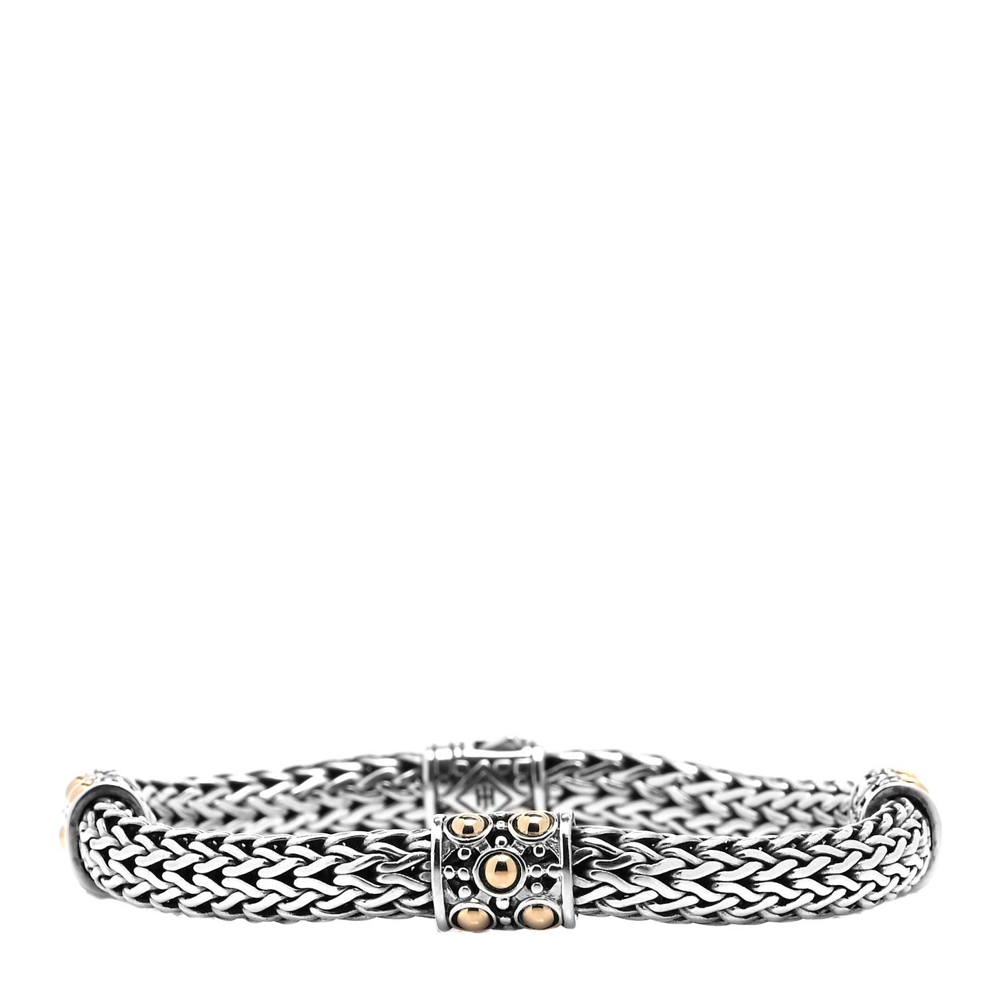 Sterling Silver 18K Yellow Gold Jaisalmer Four Station Bracelet M