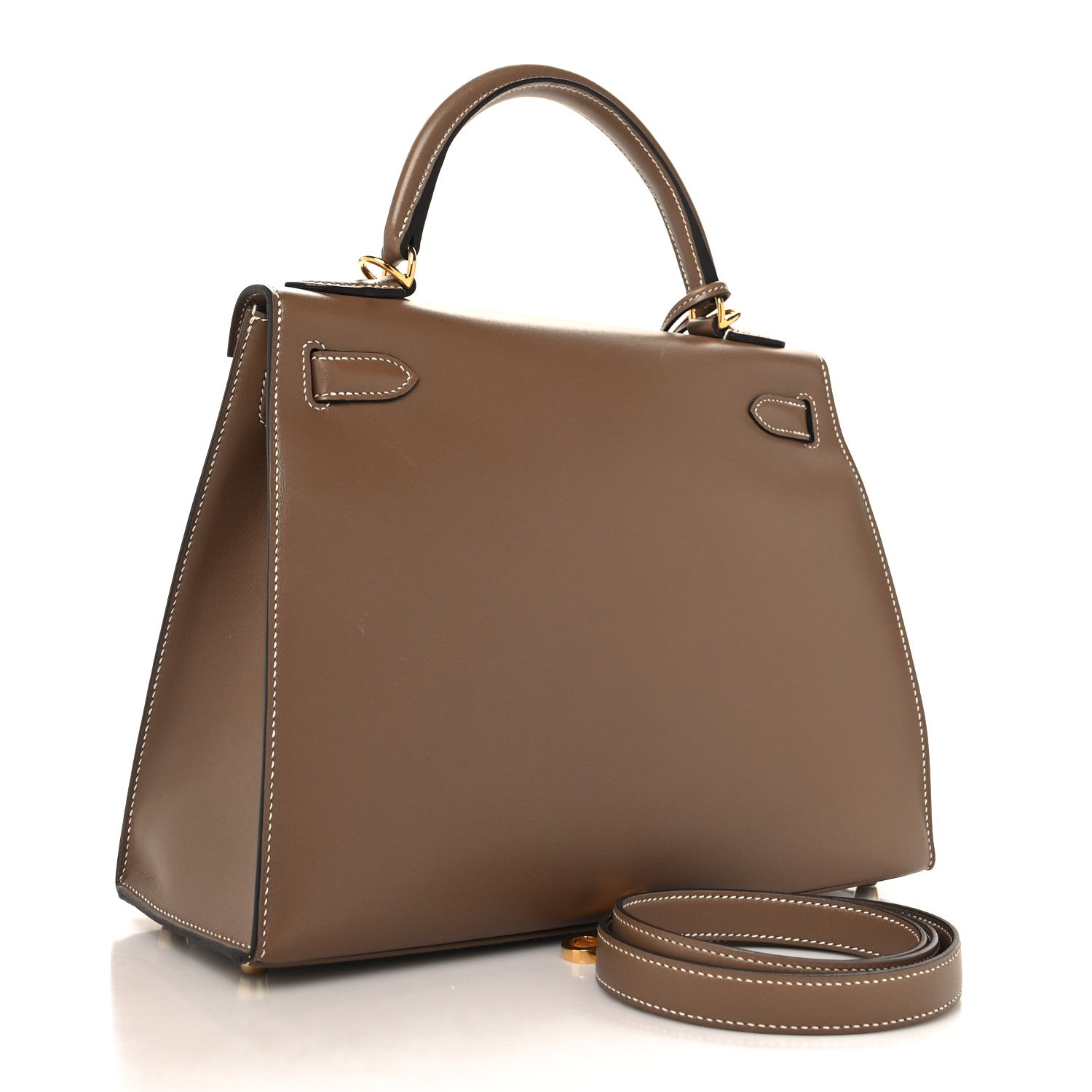 Hermes Tadelakt Kelly Sellier 28 Etoupe 3 of 14