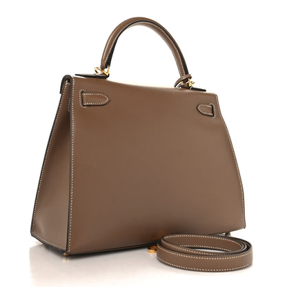 Hermes Tadelakt Kelly Sellier 28 Etoupe 3 of 14