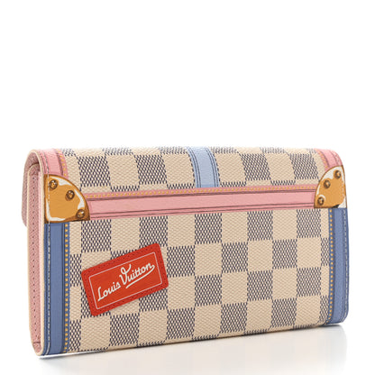 Louis Vuitton Damier Azur Summer Trunks Sarah Wallet NM 3 of 6