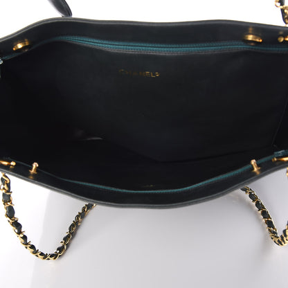 Chanel Lambskin Quilted Tote Green 5 of 8
