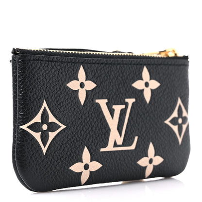 Louis Vuitton Empreinte Monogram Giant Key Pouch Black Beige 2 of 5