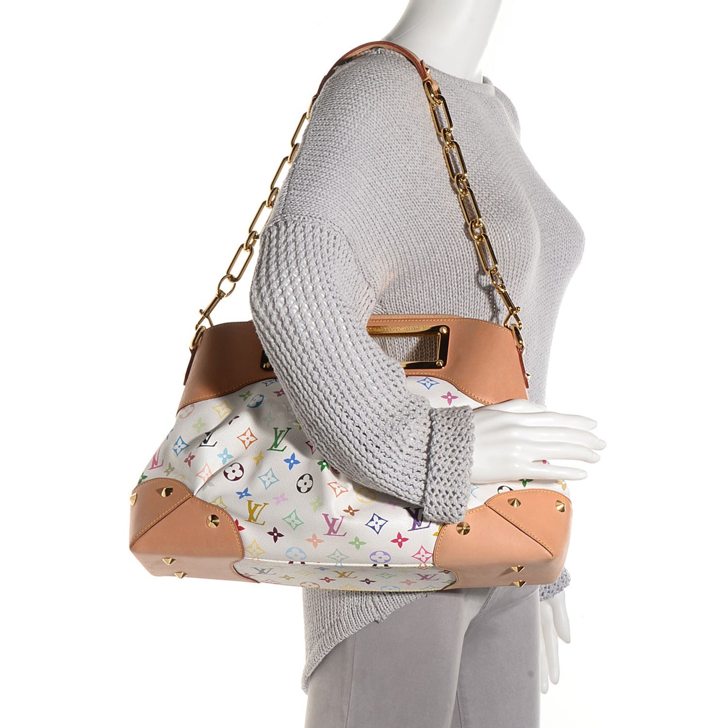 Monogram Multicolor Judy GM White