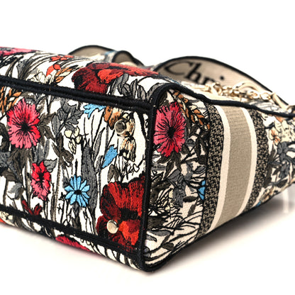 Christian Dior Canvas Embroidered Mille Fleurs Medium Lady D-Lite Multicolor 10 of 10