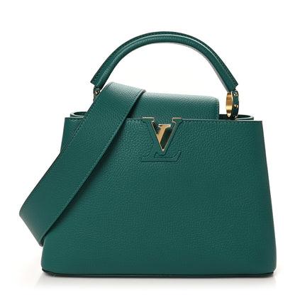 Louis Vuitton Taurillon Capucines BB Emerald 1 of 9