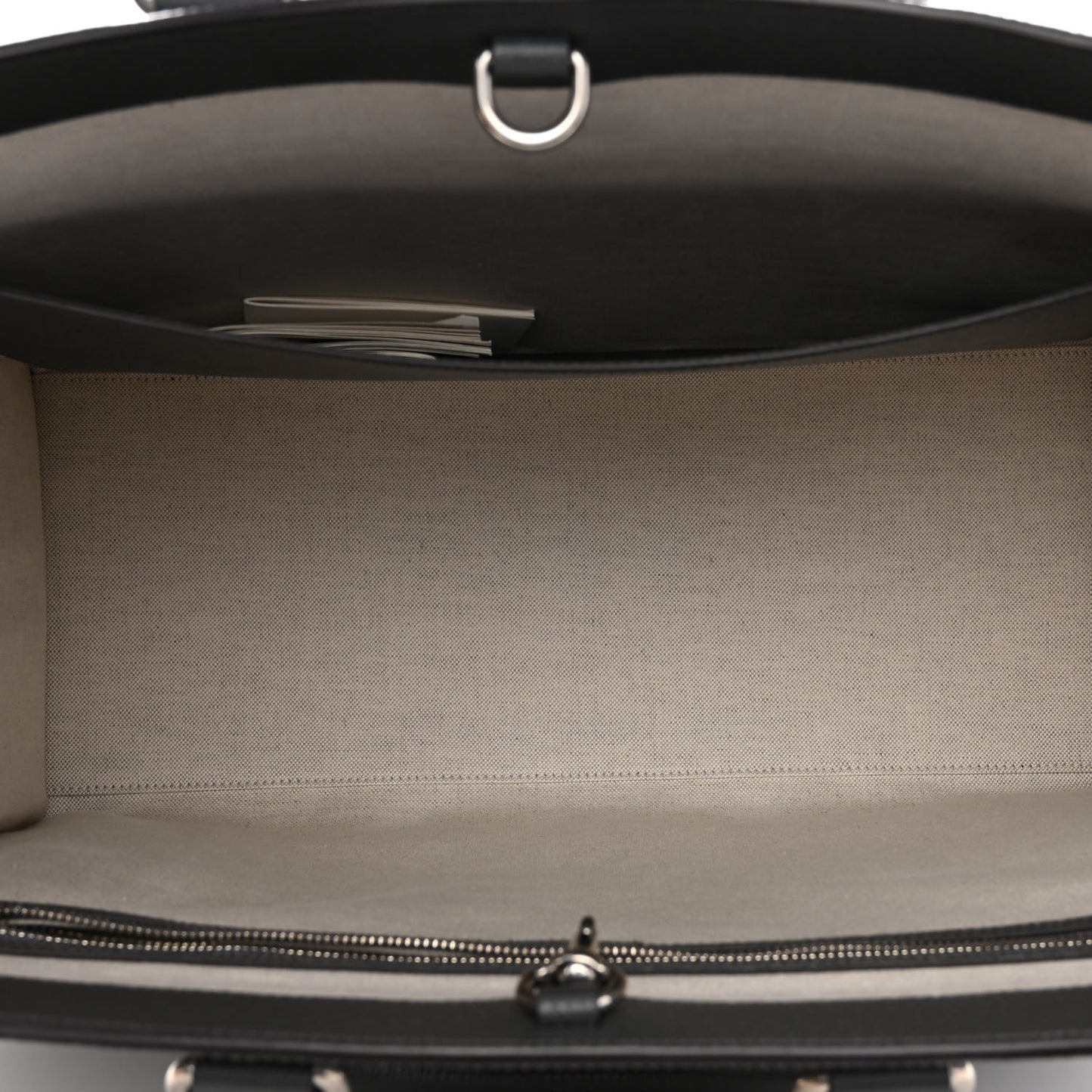 GG Supreme Monogram Textured Dollar Calfskin Large Ophidia Tote Bag Grey Black Graphite Grey
